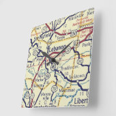  Libanon KY-kaart Vierkante Klok (Hoek)