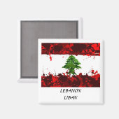 Libanon Liban Magneet (Voorkant / Achterkant)