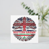 Libanon Libanees Verenigd Koninkrijk - Britse boom Kaart (Staand voorkant)