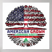 Libanon Libanese Verenigde Staten Verenigde Staten Poster (Voorkant)