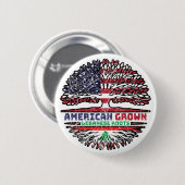 Libanon Libanese Verenigde Staten Verenigde Staten Ronde Button 5,7 Cm (Voorkant /achterkant)