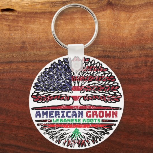 Libanon Libanese Verenigde Staten Verenigde Staten Sleutelhanger (Achterkant)