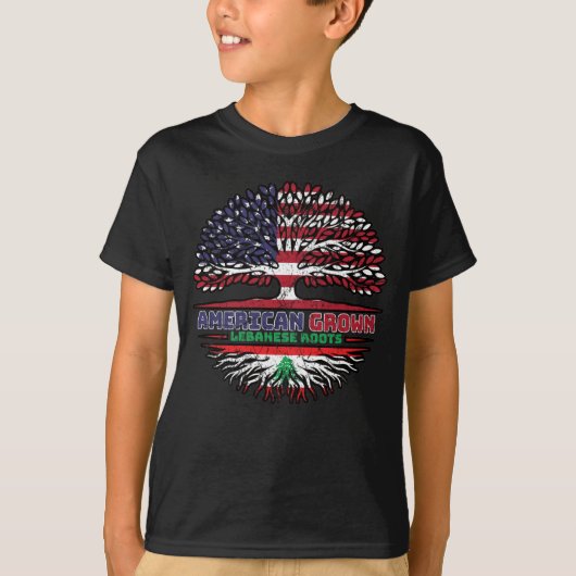 Libanon Libanese Verenigde Staten Verenigde Staten T-shirt (Voorkant)