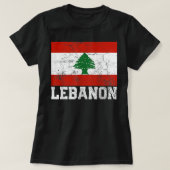 Libanon Libanese vlag Pride Country Shirt V (Design voorkant)