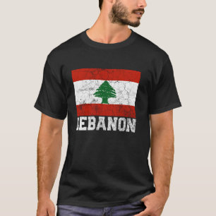 Libanon Libanese vlag Pride Roots Land Familie N T-shirt
