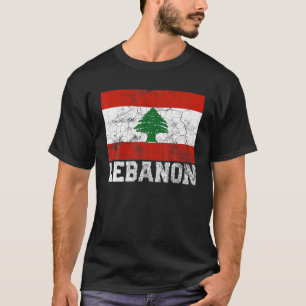 Libanon Libanese vlag Pride Roots Land Familie N T-shirt