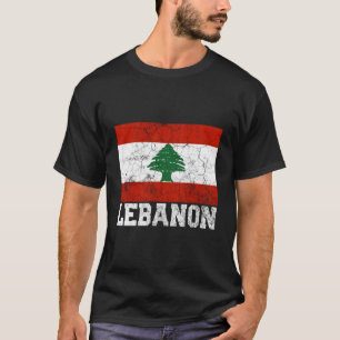 Libanon Libanese vlag Pride Roots Land Familie N T-shirt
