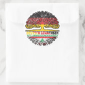 Libanon Libanesisch Deutschland Baum Ronde Sticker (Tas)