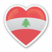 Libanon Liefde pictogram Sticker (Voorkant)