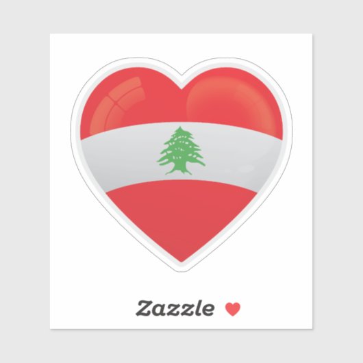 Libanon Liefde pictogram Sticker (Vel)
