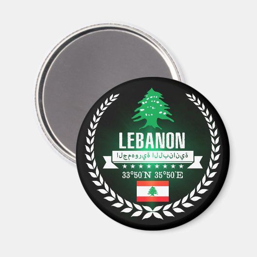 Libanon Magneet (Voorkant / Achterkant)