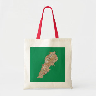 Libanon Map Bag Tote Bag