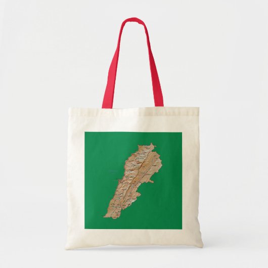Libanon Map Bag Tote Bag (Voorkant)