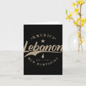 Libanon New Hampshire Kaart (Gele Bloem)