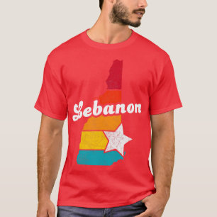Libanon New Hampshire noodlijdend souvenir T-shirt