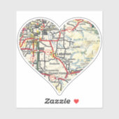 Libanon OF Kaart Sticker (Vel)