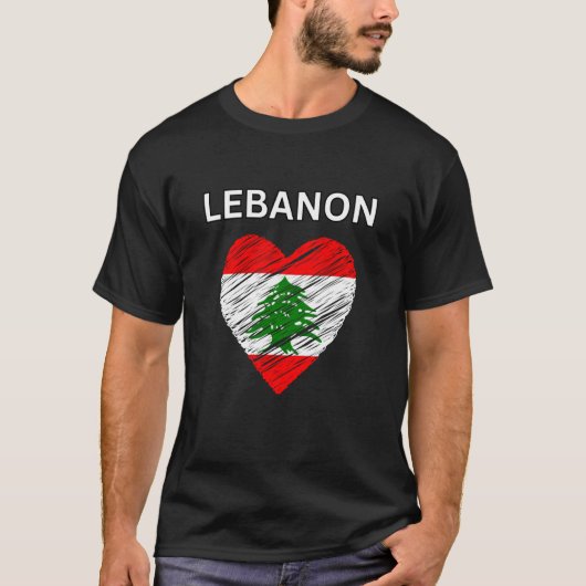 Libanon Ontwerp T-shirt (Voorkant)