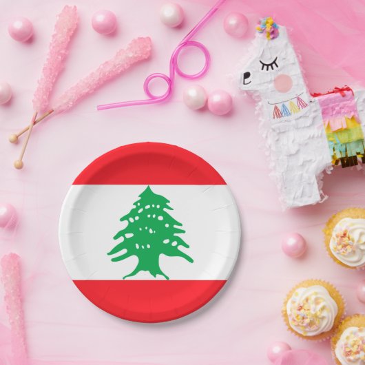 Libanon Papieren Bordje (Feest)