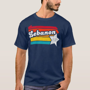 Libanon Pennsylvania Vintage Gedecoreerde Souvenir T-shirt