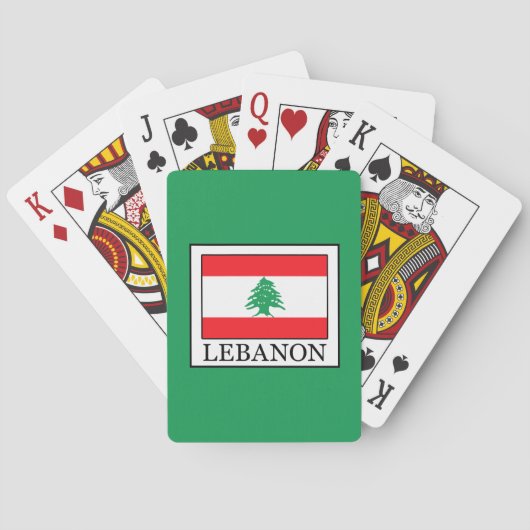 Libanon Pokerkaarten (Achterkant)