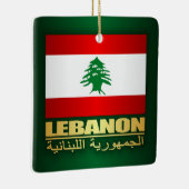 Libanon Pride Keramisch Ornament (Rechts)