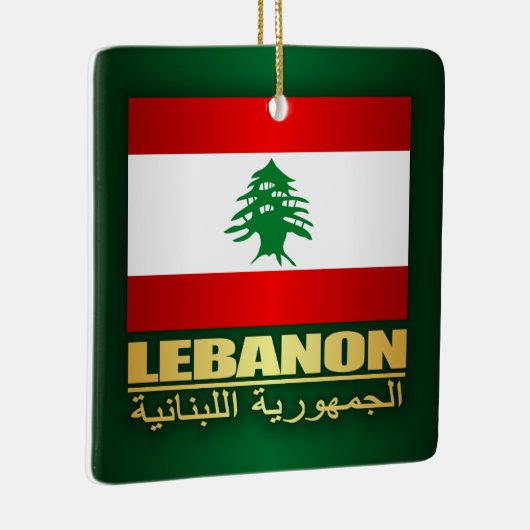 Libanon Pride Keramisch Ornament (Rechts)