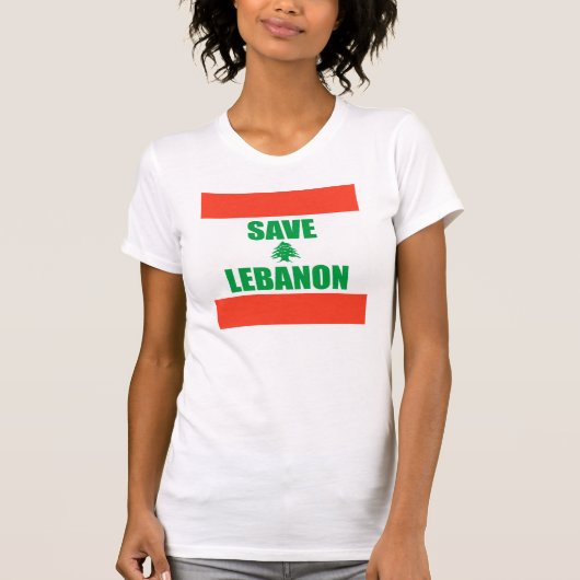 Libanon redden t-shirt (Voorkant)