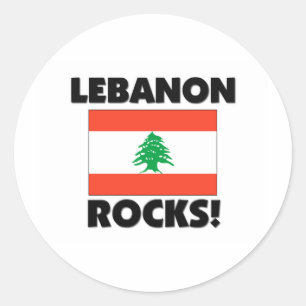 Libanon Rocks Ronde Sticker