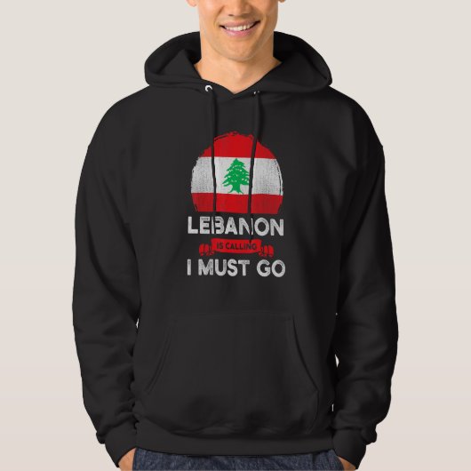 Libanon roept dat ik ook naar Libanees erfgoed moe Hoodie (Voorkant)