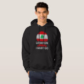 Libanon roept, ik moet gaan Libanese erfgoedwortel Hoodie (Voorkant volledig)