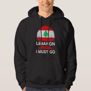 Libanon roept, ik moet gaan Libanese erfgoedwortel Hoodie