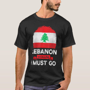 Libanon roept, ik moet gaan Libanese erfgoedwortel T-shirt