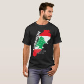 Libanon roept op en ik moet Libanon de kaart geven T-shirt (Voorkant volledig)