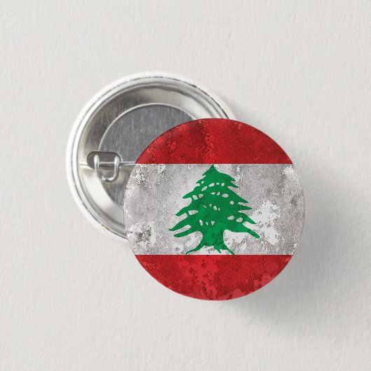 Libanon Ronde Button 3,2 Cm (Voorkant /achterkant)