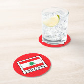 Libanon Ronde Kartonnen Onderzetter (Insitu)