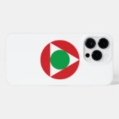 Libanon ronde land vlag symbool leger militair iPhone hoesje (Achterkant horizontaal)