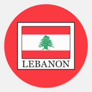 Libanon Ronde Sticker