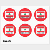 Libanon Ronde Sticker (Vel)