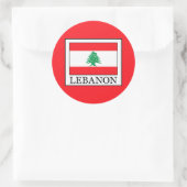 Libanon Ronde Sticker (Tas)