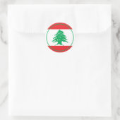libanon ronde sticker (Tas)