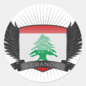 LIBANON RONDE STICKER (Voorkant)