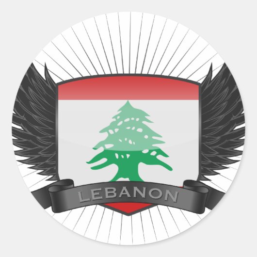 LIBANON RONDE STICKER (Voorkant)
