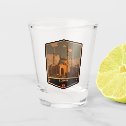Libanon Shot Glas (Voorkant)