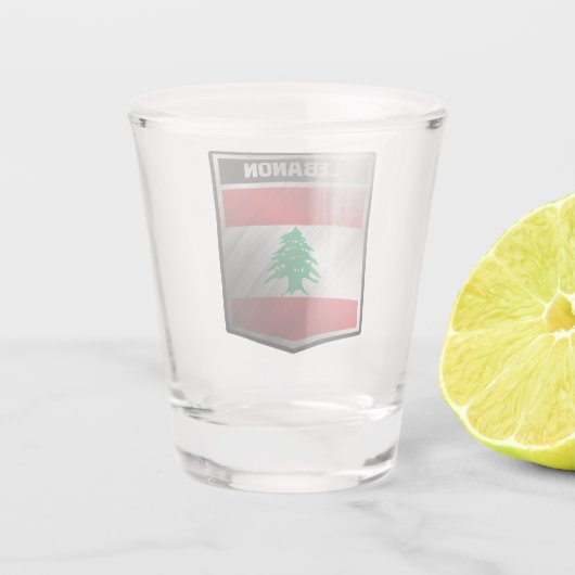 Libanon Shot Glas (Achterkant)