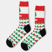 Libanon Sokken, Libanese vlag mode / sport Sokken (Links)