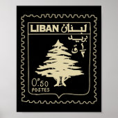 Libanon steun Libanon Beiroet Kaart Libanon Poster (Voorkant)