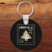 Libanon steun Libanon Beiroet Kaart Libanon Sleutelhanger (Voorkant)