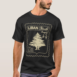 Libanon steun Libanon Beiroet Kaart Libanon T-shirt