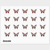 Libanon Swallowtail Vlinder Vlag Vierkante Sticker (Vel)