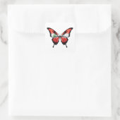 Libanon Swallowtail Vlinder Vlag Vierkante Sticker (Tas)